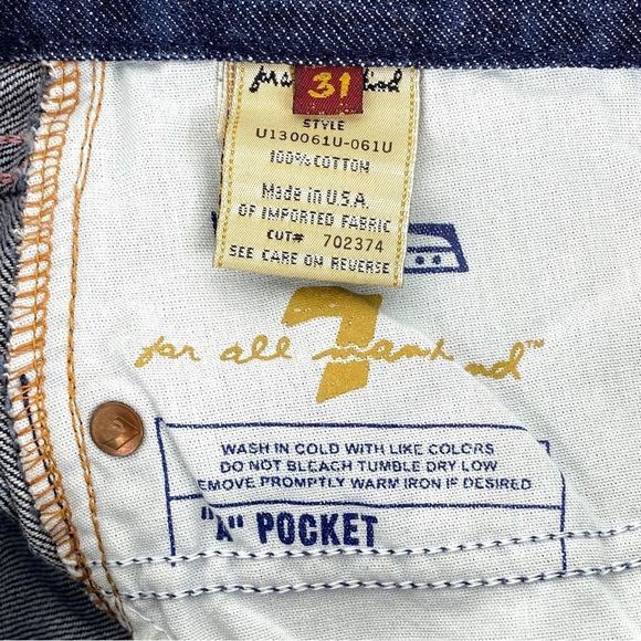 7 For All Mankind pink stitching A pocket bootcut flare jeans EUC U13006… - Picture 9 of 10